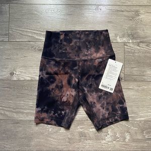 Lululemon Align shorts 6in Diamond-Dye Graphite Pink